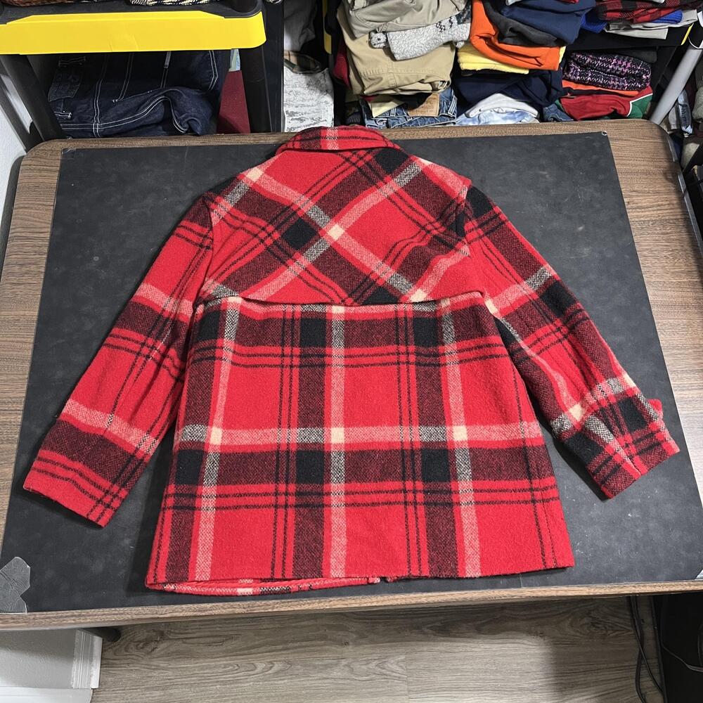 Ralph Lauren Mackinaw Wool Plaid Coat Hunting Country Jacket Made In USA Outdoor - Picture 9 of 9